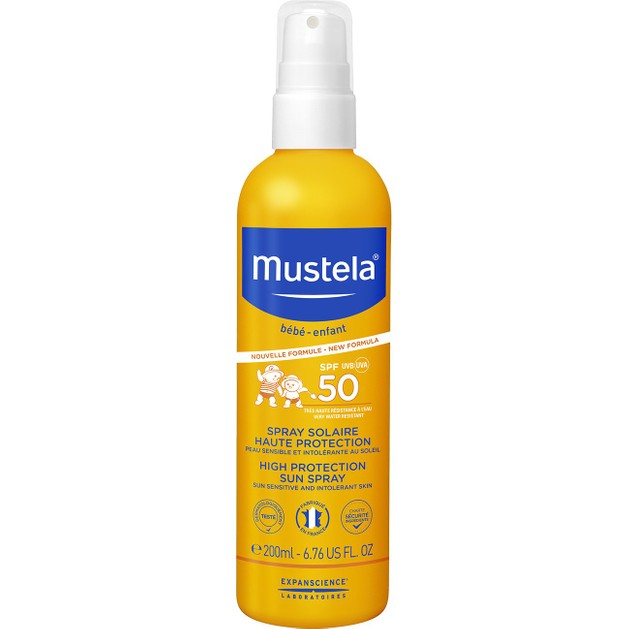 Mustela Bebe High Protection Sun Spray Spf50 Βρεφικό Αντηλιακό Γαλάκτωμα Προσώπου Σώματος Υψηλής Προστασίας 200ml Mustela Bebe High Protection Sun Spray Spf50 Βρεφικό Αντηλιακό Γαλάκτωμα Προσώπου Σώματος Υψηλής Προστασίας 200ml