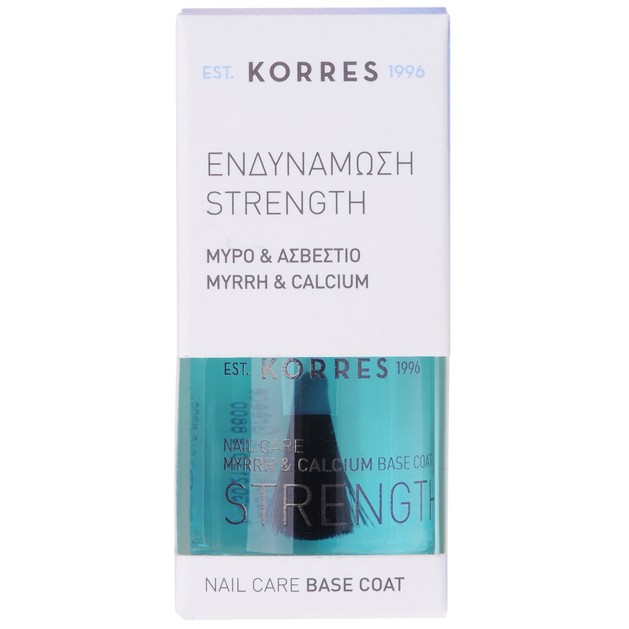 Korres Strength Nail Care Base Coat 10ml Korres Strength Nail Care Base Coat 10ml