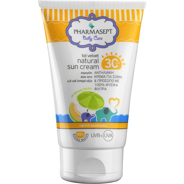 Pharmasept Baby Care Natural Sun Cream Spf30, 100ml Pharmasept Baby Care Natural Sun Cream Spf30, 100ml