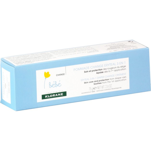 Klorane Bebe Pommade Change Eryteal 3 in 1 Κρέμα για την Αλλαγή Πάνας με Προστατευτική & Καταπραϋντική Καλέντουλα 75gr Klorane Bebe Pommade Change Eryteal 3 in 1 Κρέμα για την Αλλαγή Πάνας με Προστατευτική & Καταπραϋντική Καλέντουλα 75gr