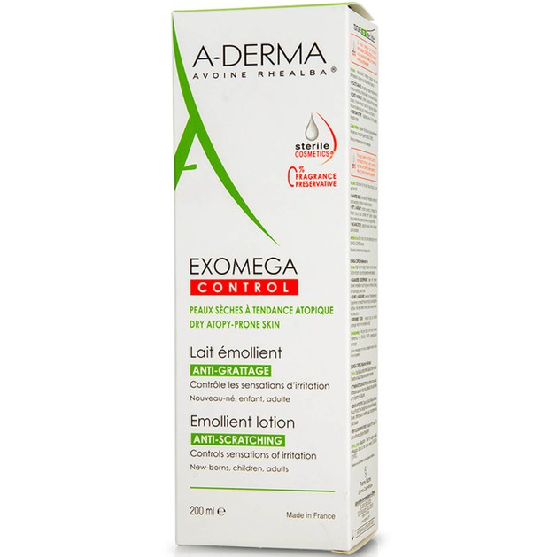 A-Derma Exomega Control Lait DEFI Emollient Lotion 200ml A-Derma Exomega Control Lait DEFI Emollient Lotion 200ml