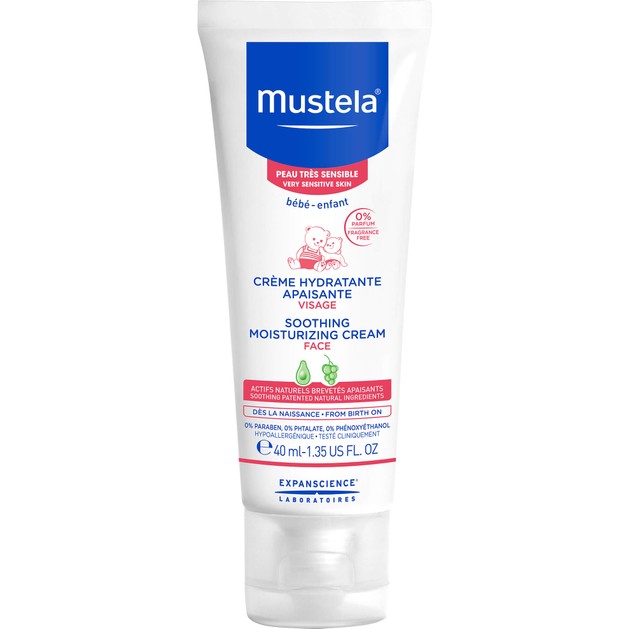 Mustela Soothing Moisturizing Face Cream Βρεφική Καταπραϋντική Ενυδατική Κρέμα Προσώπου για Πολύ Ευαίσθητες Επιδερμίδες 40ml Mustela Soothing Moisturizing Face Cream Βρεφική Καταπραϋντική Ενυδατική Κρέμα Προσώπου για Πολύ Ευαίσθητες Επιδερμίδες 40ml