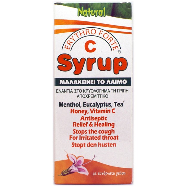 Erythro Forte C Syrup Classic Σιρόπι για το Βήχα & το Πονόλαιμο με Μέλι & Βιταμίνη C 150ml Erythro Forte C Syrup Classic Σιρόπι για το Βήχα & το Πονόλαιμο με Μέλι & Βιταμίνη C 150ml
