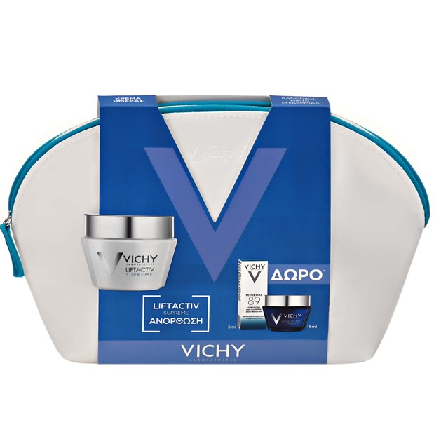 Vichy Πακέτο Προσφοράς Liftactiv Supreme Normal-Comb 50ml & Nuit Supreme 15ml & Mineral 89 5ml Vichy Πακέτο Προσφοράς Liftactiv Supreme Normal-Comb 50ml & Nuit Supreme 15ml & Mineral 89 5ml