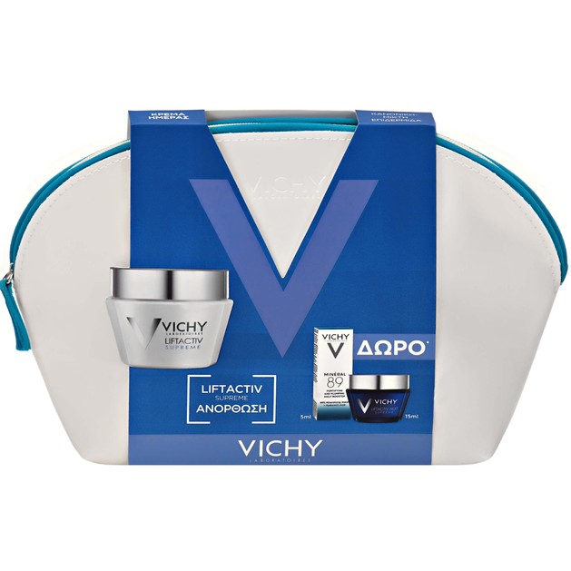 Vichy Πακέτο Προσφοράς Liftactiv Supreme Dry-Very Dry 50ml & Nuit Supreme 15ml & Mineral 89 5ml Vichy Πακέτο Προσφοράς Liftactiv Supreme Dry-Very Dry 50ml & Nuit Supreme 15ml & Mineral 89 5ml