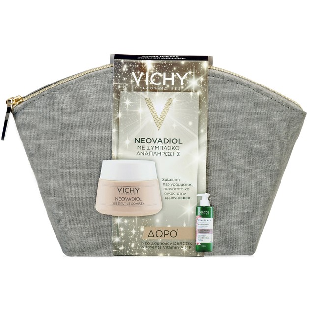 Vichy Πακέτο Προσφοράς Neovadiol Ξηρές Επιδερμίδες 50ml & Δώρο Dercos Nutrients Vitamin A.C.E Ενυδατικό Σαμπουάν Λάμψης 100ml Vichy Πακέτο Προσφοράς Neovadiol Ξηρές Επιδερμίδες 50ml & Δώρο Dercos Nutrients Vitamin A.C.E Ενυδατικό Σαμπουάν Λάμψης 100ml