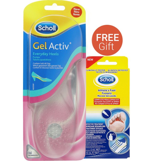 Dr Scholl Gel Activ Everyday Heels Πάτοι & Δώρο Foot Fungal Kit (Pen 4ml & Spray 10ml) Dr Scholl Gel Activ Everyday Heels Πάτοι & Δώρο Foot Fungal Kit (Pen 4ml & Spray 10ml)