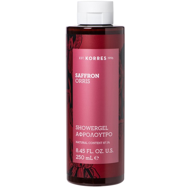 Korres Saffron Orris Showergel Αφρόλουτρο με Έντονες Αρωματικές Πικάντικες Νότες για την Γυναικεία Επιδερμίδα 250ml Korres Saffron Orris Showergel Αφρόλουτρο με Έντονες Αρωματικές Πικάντικες Νότες για την Γυναικεία Επιδερμίδα 250ml