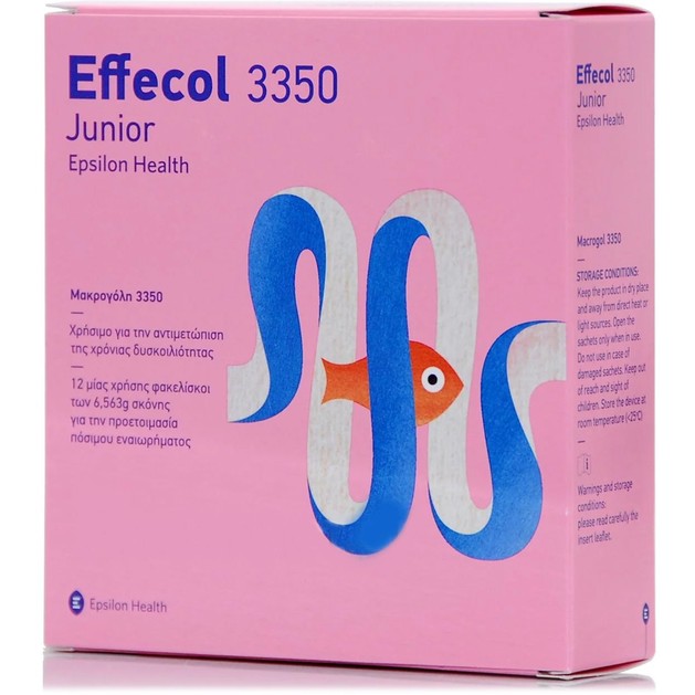 Epsilon Health Effecol Junior 3350 Παιδικό Ιατροτεχνολογικό Βοήθημα για την Αντιμετώπιση της Χρόνιας Δυσκοιλιότητας 12 Sachets Epsilon Health Effecol Junior 3350 Παιδικό Ιατροτεχνολογικό Βοήθημα για την Αντιμετώπιση της Χρόνιας Δυσκοιλιότητας 12 Sachets