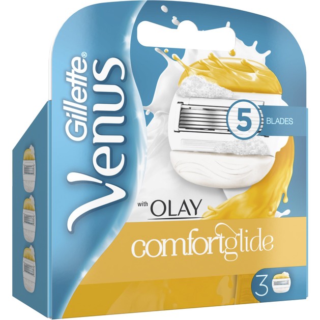 Gillette Venus & Olay Ανταλλακτικές Κεφαλές, με 5 Λεπίδες & Μπάρες Ενυδάτωσης 3 Τεμάχια Gillette Venus & Olay Ανταλλακτικές Κεφαλές, με 5 Λεπίδες & Μπάρες Ενυδάτωσης 3 Τεμάχια