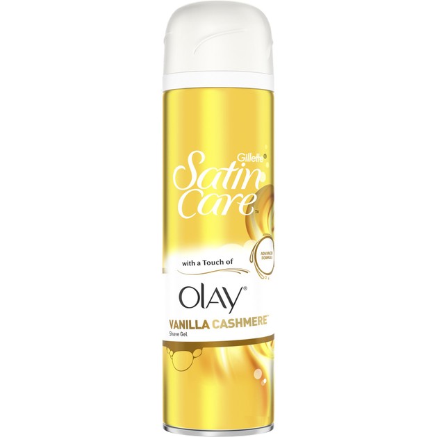 Gillette Satin Care Shave Gel Touch of Olay Vanilla Cashmere Gel Ξυρίσματος με 4x Ενυδατικούς Παράγοντες 200ml Gillette Satin Care Shave Gel Touch of Olay Vanilla Cashmere Gel Ξυρίσματος με 4x Ενυδατικούς Παράγοντες 200ml