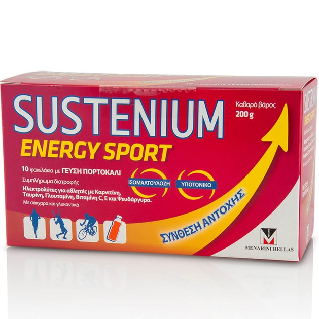 Menarini Sustenium Energy Sport Συμπλήρωμα Διατροφής Κατάλληλο για Ενυδάτωση & Ενίσχυση της Μυϊκής Αποκατάστασης 10 Sachets Menarini Sustenium Energy Sport Συμπλήρωμα Διατροφής Κατάλληλο για Ενυδάτωση & Ενίσχυση της Μυϊκής Αποκατάστασης 10 Sachets