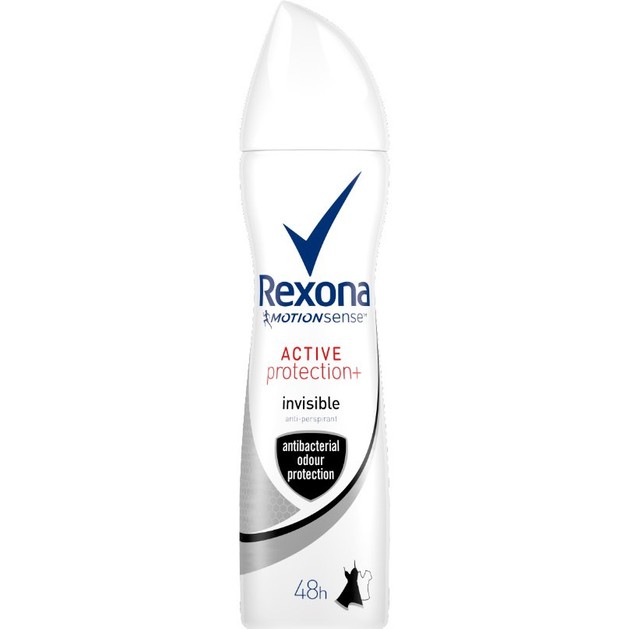 Rexona Deodorant Spray Active Protection Invisible 48h Αποσμητικό, 48ωρη Προστασία Χωρίς Λευκά Σημάδια 150ml Rexona Deodorant Spray Active Protection Invisible 48h Αποσμητικό, 48ωρη Προστασία Χωρίς Λευκά Σημάδια 150ml