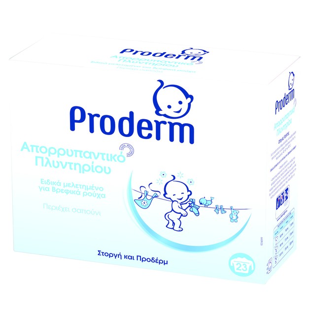 Proderm Απορρυπαντικό Πλυντηρίου σε Σκόνη Ειδικά Μελετημένο για Βρεφικά Ρούχα (23 Μεζούρες) 1679gr Proderm Απορρυπαντικό Πλυντηρίου σε Σκόνη Ειδικά Μελετημένο για Βρεφικά Ρούχα (23 Μεζούρες) 1679gr