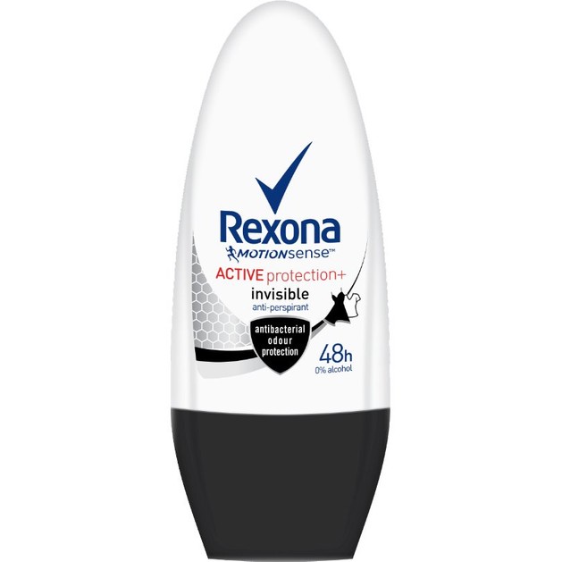Rexona Anti-Transpirant Roll On Active Protection Invisible 48h Αποσμητικό, 48ωρη Προστασία Χωρίς Λευκά Σημάδια 50ml Rexona Anti-Transpirant Roll On Active Protection Invisible 48h Αποσμητικό, 48ωρη Προστασία Χωρίς Λευκά Σημάδια 50ml