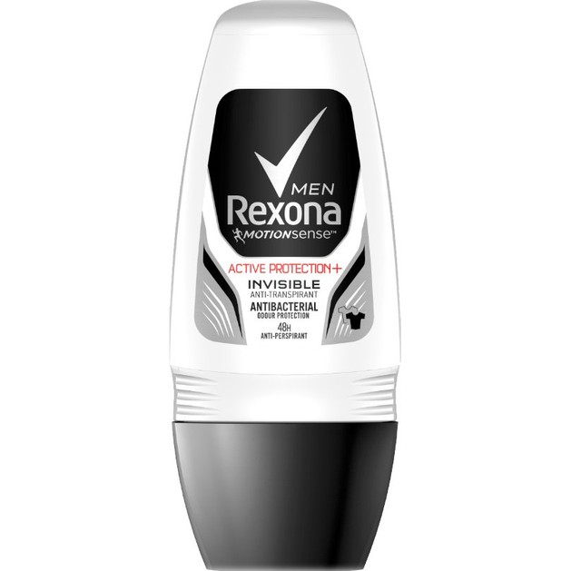Rexona Men Anti-Transpirant Roll On Active Protection Invisible 48h Ανδρικό Αποσμητικό, 48ωρη Προστασία Χωρίς Λευκά Σημάδια 50ml Rexona Men Anti-Transpirant Roll On Active Protection Invisible 48h Ανδρικό Αποσμητικό, 48ωρη Προστασία Χωρίς Λευκά Σημάδια 50ml