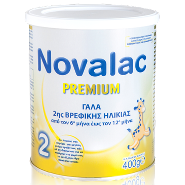 Novalac Premium No 2 Γάλα 2ης Βρεφικής Ηλικίας Από Τον 6ο Έως Τον 12ο Μήνα 400gr Novalac Premium No 2 Γάλα 2ης Βρεφικής Ηλικίας Από Τον 6ο Έως Τον 12ο Μήνα 400gr