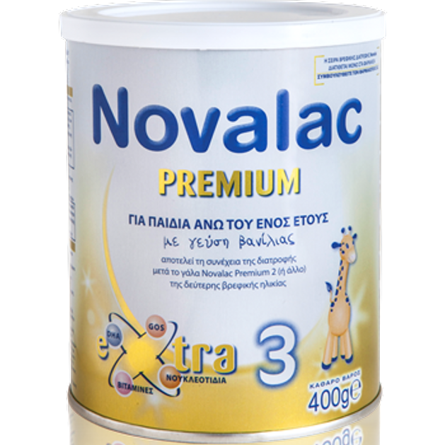 Novalac Premium Νο 3 Γάλα Για Παιδιά Άνω Του Ενός Έτους 400gr Novalac Premium Νο 3 Γάλα Για Παιδιά Άνω Του Ενός Έτους 400gr