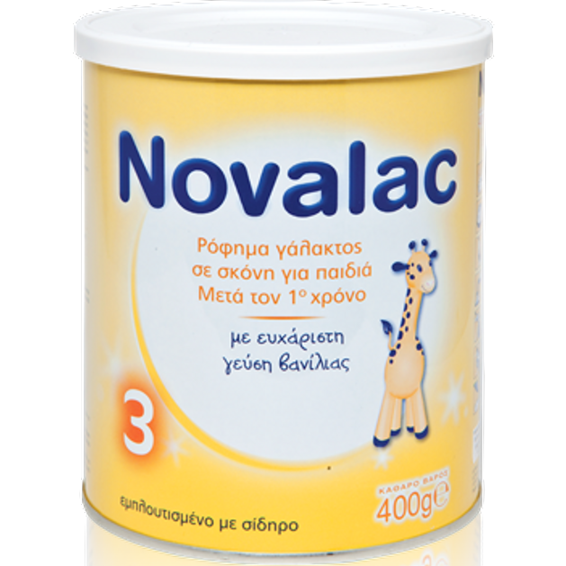 Novalac Νο 3 Ρόφημα Γάλακτος Σε Σκόνη Για Παιδιά Μετά Τον 1o Χρόνο 400gr Novalac Νο 3 Ρόφημα Γάλακτος Σε Σκόνη Για Παιδιά Μετά Τον 1o Χρόνο 400gr