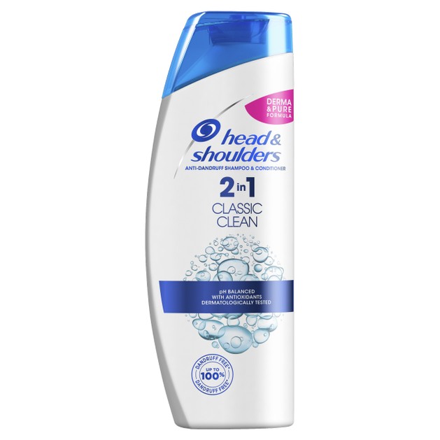 Head & Shoulders 2 in 1 Classsic Clean Anti-Dandruff Shampoo Αντιπιτυριδικό Σαμπουάν για Καθημερινή Χρήση 360ml Head & Shoulders 2 in 1 Classsic Clean Anti-Dandruff Shampoo Αντιπιτυριδικό Σαμπουάν για Καθημερινή Χρήση 360ml