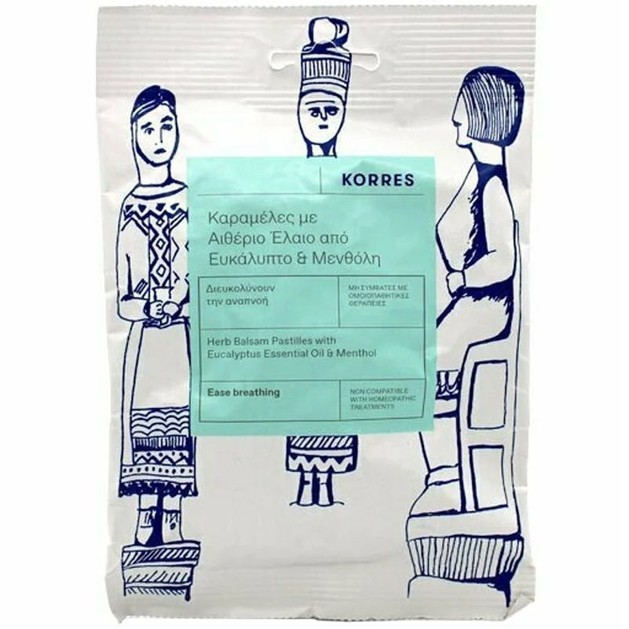Korres Herb Balsam Pastilles Eucalyptus Essential Oil & Menthol 60g Korres Herb Balsam Pastilles Eucalyptus Essential Oil & Menthol 60g