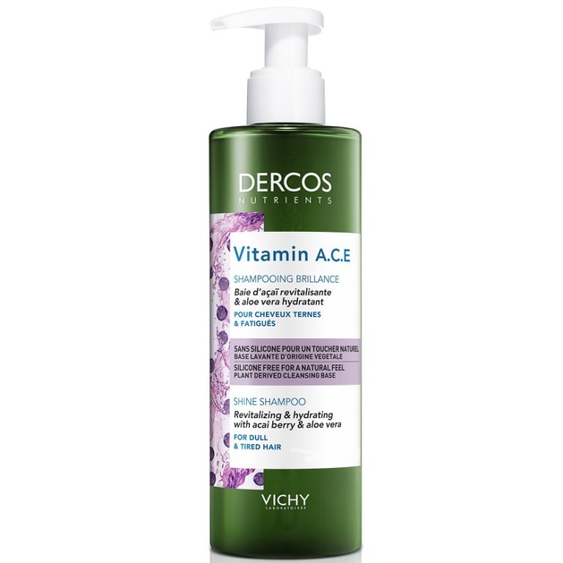 Δώρο Vichy Dercos Nutrients Vitamin A.C.E Shampooing Brillance Ενυδατικό Σαμπουάν Λάμψης & Τόνωσης για Θαμπά, Άτονα Μαλλιά 100ml Δώρο Vichy Dercos Nutrients Vitamin A.C.E Shampooing Brillance Ενυδατικό Σαμπουάν Λάμψης & Τόνωσης για Θαμπά, Άτονα Μαλλιά 100ml
