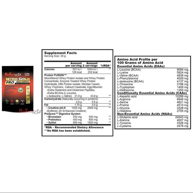 Biotech Usa Nitro Gold Pro E.F. Πρωτεΐνη Σταδιακής Απελευθέρωσης 500gr Biotech Usa Nitro Gold Pro E.F. Πρωτεΐνη Σταδιακής Απελευθέρωσης 500gr