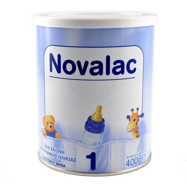 Novalac No1 Γάλα Σκόνη 1ης Βρεφικής Ηλικίας Έως Τον 6ο Μήνα 400gr Novalac No1 Γάλα Σκόνη 1ης Βρεφικής Ηλικίας Έως Τον 6ο Μήνα 400gr