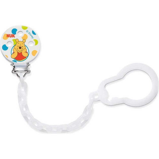 Nuk Disney Winnie the Pooh Αλυσίδα Πιπίλας 0-36 Μηνών 1τμχ Nuk Disney Winnie the Pooh Αλυσίδα Πιπίλας 0-36 Μηνών 1τμχ