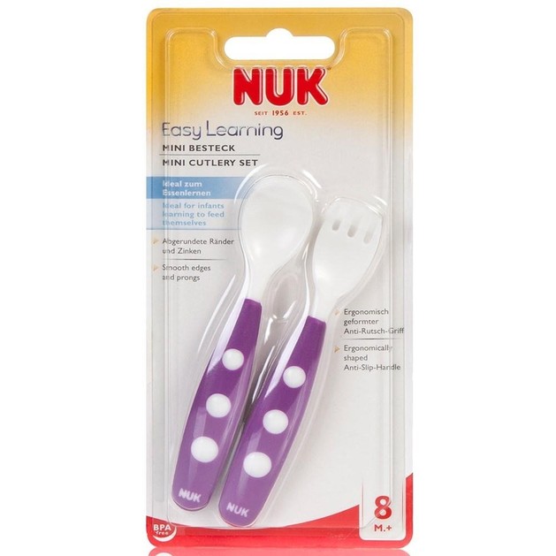 Nuk Easy Learning Εκπαιδευτικό Σετ 1 Κουτάλι & 1 Πιρούνι Mini Nuk Easy Learning Εκπαιδευτικό Σετ 1 Κουτάλι & 1 Πιρούνι Mini