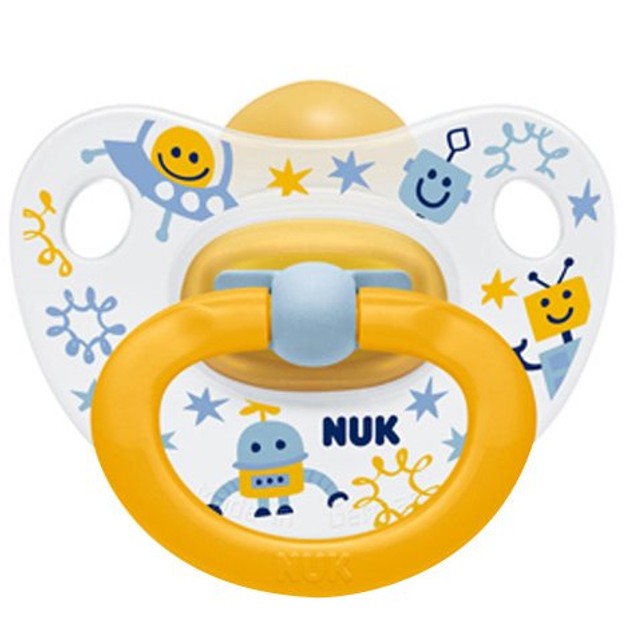 Nuk Classic Happy Kids Πιπίλα απο Καουτσούκ με Κρίκο 0-6 Μηνών 1τμχ Nuk Classic Happy Kids Πιπίλα απο Καουτσούκ με Κρίκο 0-6 Μηνών 1τμχ
