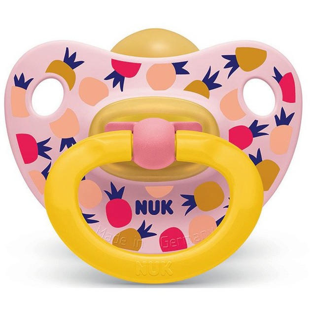 Nuk Classic Happy Kids Πιπίλα απο Καουτσούκ με Κρίκο 0-6 Μηνών 1τμχ Nuk Classic Happy Kids Πιπίλα απο Καουτσούκ με Κρίκο 0-6 Μηνών 1τμχ