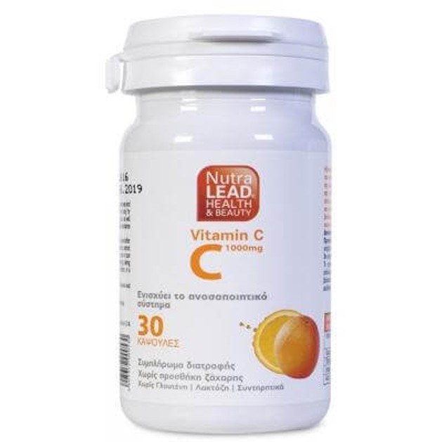 Nutralead Βιταμίνη C 1000mg 30 Κάψουλες Nutralead Βιταμίνη C 1000mg 30 Κάψουλες
