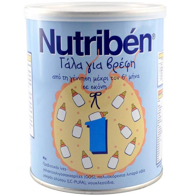 Nutriben 1 Γάλα Για Βρέφη Απο Την Γέννηση 0 - 6 Μηνών 400gr Nutriben 1 Γάλα Για Βρέφη Απο Την Γέννηση 0 - 6 Μηνών 400gr