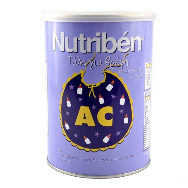 Nutriben AC Γάλα Για Βρέφη Από Την Γέννηση Σε Σκόνη Ειδικό Για Κολικούς 400gr Nutriben AC Γάλα Για Βρέφη Από Την Γέννηση Σε Σκόνη Ειδικό Για Κολικούς 400gr