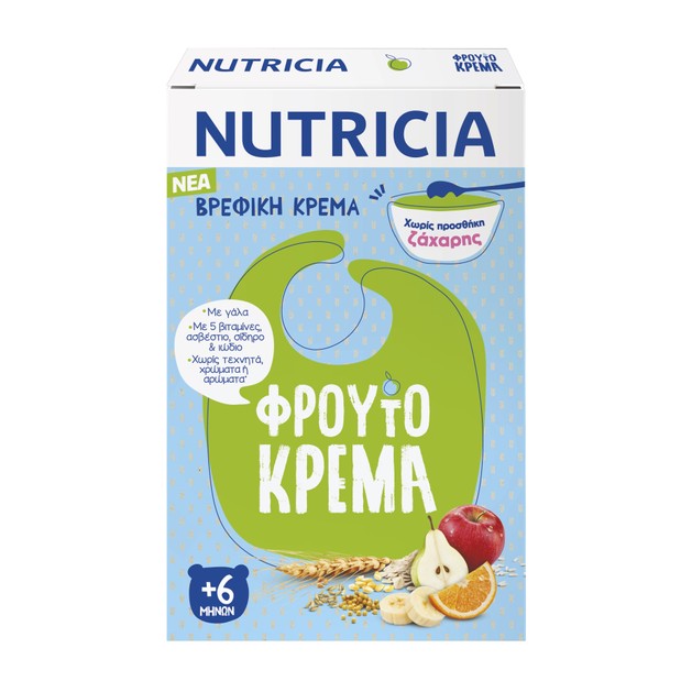 Nutricia Φρουτόκρεμα Βρεφική Κρέμα 6m+ 250gr Nutricia Φρουτόκρεμα Βρεφική Κρέμα 6m+ 250gr
