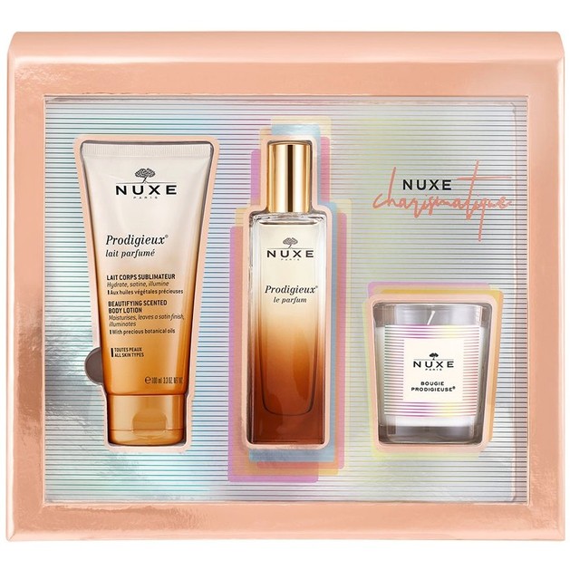 Nuxe Promo Charismatique Prodigieux Le Parfum Άρωμα 50ml & Body Lotion Αρωματικό Γαλάκτωμα 100ml & Bougie Prodigieuse Κερί 70gr Nuxe Promo Charismatique Prodigieux Le Parfum Άρωμα 50ml & Body Lotion Αρωματικό Γαλάκτωμα 100ml & Bougie Prodigieuse Κερί 70gr