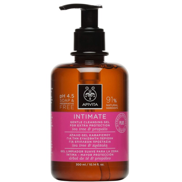 Apivita Intimate Care Plus Cleansing Gel For Extra Protection 300ml Apivita Intimate Care Plus Cleansing Gel For Extra Protection 300ml