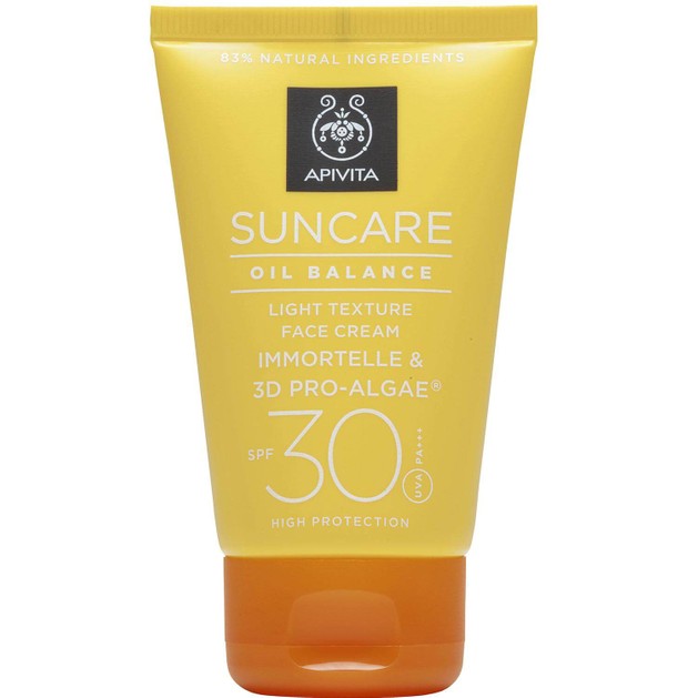 Δώρο Apivita Suncare Oil Balance Light Texture Face Cream Αντηλιακή Κρέμα Προσώπου Spf30 με Ελίχρυσο & 3D PRO-ALGAE® 50ml Δώρο Apivita Suncare Oil Balance Light Texture Face Cream Αντηλιακή Κρέμα Προσώπου Spf30 με Ελίχρυσο & 3D PRO-ALGAE® 50ml