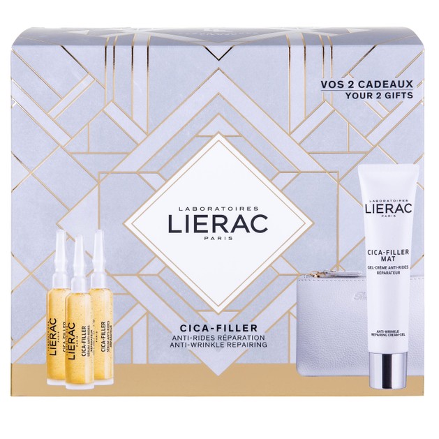 Lierac Promo Cica-Filler Serum 3x10ml & Δώρο Cica-Filler Mat Anti-Wrinkle Cream-Gel 40ml & Rue des Fleurs Δερμάτινο Πορτοφόλι Lierac Promo Cica-Filler Serum 3x10ml & Δώρο Cica-Filler Mat Anti-Wrinkle Cream-Gel 40ml & Rue des Fleurs Δερμάτινο Πορτοφόλι