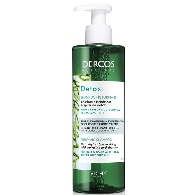 Vichy Dercos Nutrients Detox Shampooing Purifiant Εξισορροπητικό Σαμπουάν Αποτοξίνωσης για Λιπαρά Μαλλιά & Τριχωτό 250ml Vichy Dercos Nutrients Detox Shampooing Purifiant Εξισορροπητικό Σαμπουάν Αποτοξίνωσης για Λιπαρά Μαλλιά & Τριχωτό 250ml