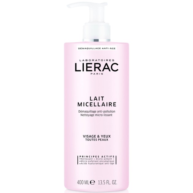 Lierac Lait Micellaire Anti-Pollution Demaquillage Γαλάκτωμα Καθαρισμού-Ντεμακιγιάζ,Πρόσωπο-Μάτια,Όλοι οι Τύποι 400ml Lierac Lait Micellaire Anti-Pollution Demaquillage Γαλάκτωμα Καθαρισμού-Ντεμακιγιάζ,Πρόσωπο-Μάτια,Όλοι οι Τύποι 400ml