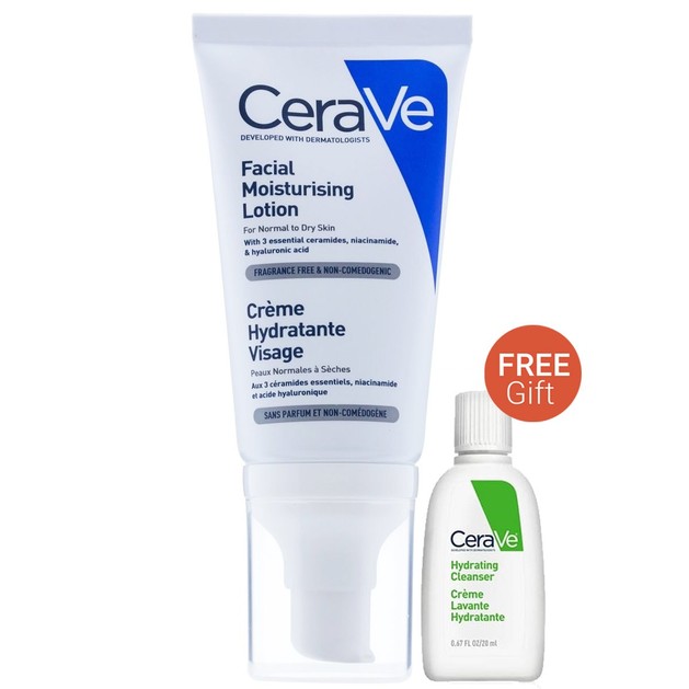 CeraVe Πακέτο Προσφοράς Facial Moisturising Lotion Ενυδατική Κρέμα Spf25, Κανονικό-Ξηρό Δέρμα 52ml &Δώρο Hydrating Cleanser 20ml CeraVe Πακέτο Προσφοράς Facial Moisturising Lotion Ενυδατική Κρέμα Spf25, Κανονικό-Ξηρό Δέρμα 52ml &Δώρο Hydrating Cleanser 20ml