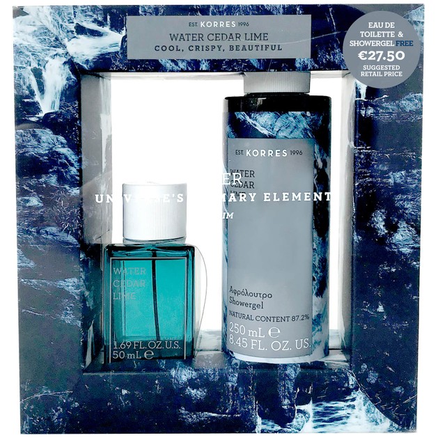 Korres Πακέτο Προσφοράς Eau de Toilette Water, Lime & Cedar For Him 50ml & Δώρο Showergel 250ml Korres Πακέτο Προσφοράς Eau de Toilette Water, Lime & Cedar For Him 50ml & Δώρο Showergel 250ml