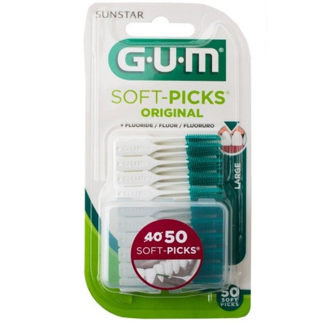 Gum Soft Picks Original Οδοντιατρικές Οδοντογλυφίδες Large (634) 40 Τεμάχια + 10 Τεμάχια Δώρο Gum Soft Picks Original Οδοντιατρικές Οδοντογλυφίδες Large (634) 40 Τεμάχια + 10 Τεμάχια Δώρο