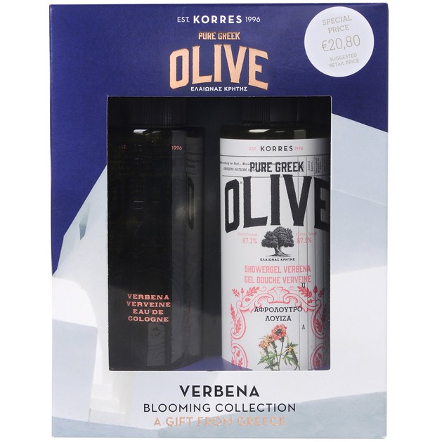Korres Πακέτο Προσφοράς Olive Verbena Showergel 250ml & Δώρο Olive Verbena Eau De Cologne 100ml Korres Πακέτο Προσφοράς Olive Verbena Showergel 250ml & Δώρο Olive Verbena Eau De Cologne 100ml