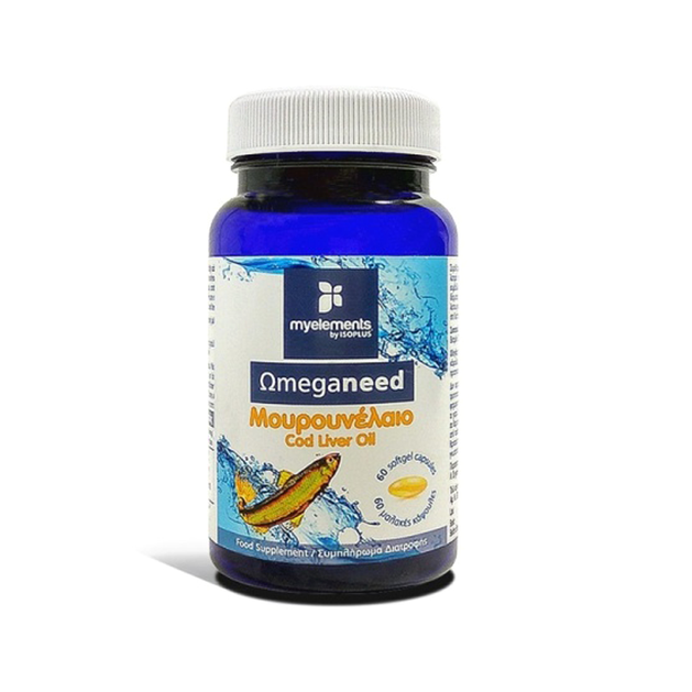 MyElements Ωmeganeed Caps Μουρουνέλαιο 60 softgels MyElements Ωmeganeed Caps Μουρουνέλαιο 60 softgels
