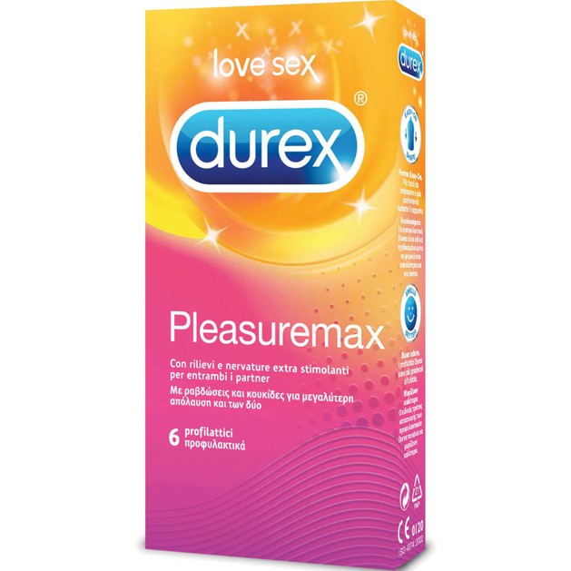 Durex Pleasuremax 6 Τεμάχια Durex Pleasuremax 6 Τεμάχια