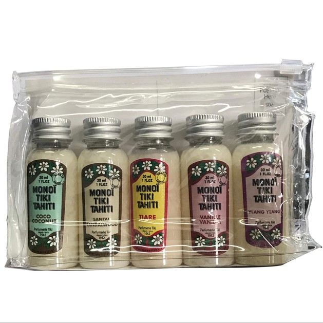 Monoi Tiki Tahiti Decouvertes Travel Size Λαδάκια Προσώπου,Μαλλιών & Σώματος 5x30ml Monoi Tiki Tahiti Decouvertes Travel Size Λαδάκια Προσώπου,Μαλλιών & Σώματος 5x30ml