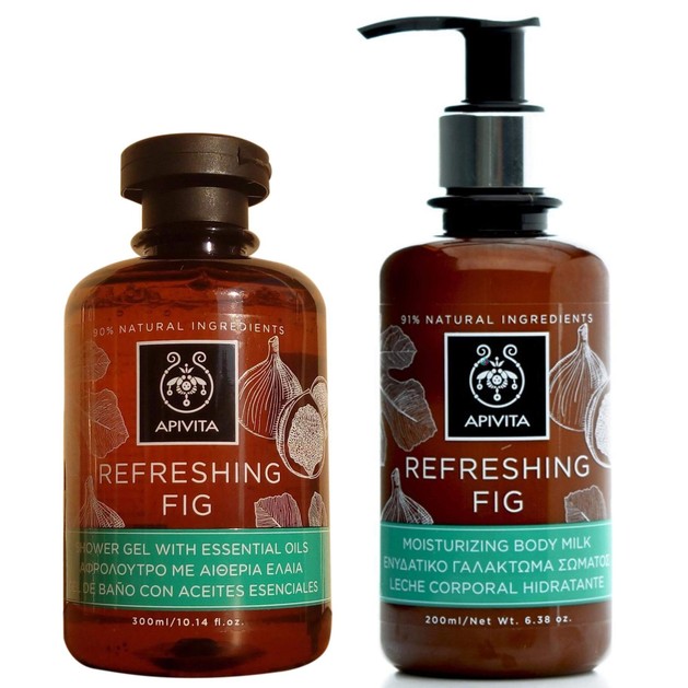 Apivita Πακέτο Προσφοράς Refresing Fig Shower Gel 300ml & Body Milk 200ml Apivita Πακέτο Προσφοράς Refresing Fig Shower Gel 300ml & Body Milk 200ml